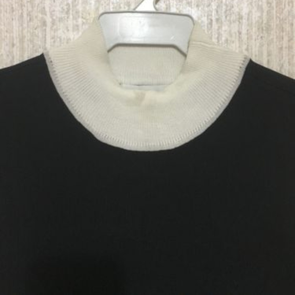 Calvin Klein Sleeveless Blouse Eggshell Black